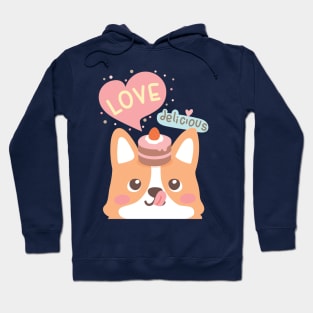 Corgi Cake Lover Hoodie